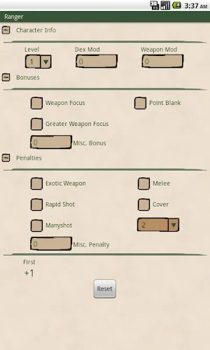 Ranger Attack Calculator Screenshot 0