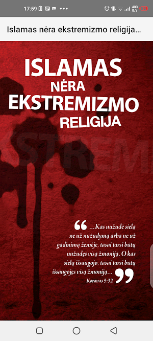 Islama nėr ekstremizmoreligija Screenshot 0
