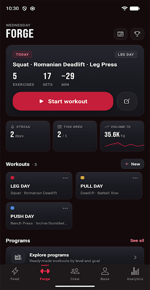 GymCrew — Training & Social Screenshot 1