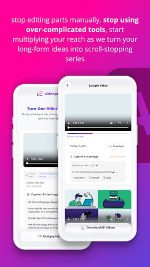 videopartify AI: Split Videos Screenshot 3