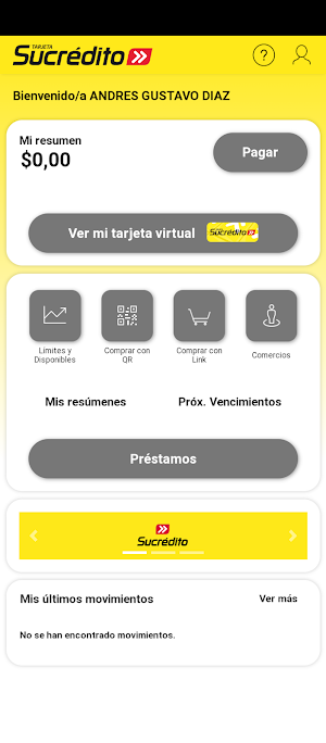 Tarjeta Sucredito Screenshot 3