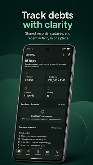 EthicPay: Debt Manager Screenshot 0