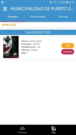 Cine Puerto Santa Cruz Screenshot 0