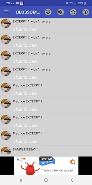 BLOSSOMS OF SAVANNAH EXCERPTS, QUESTIONS & ANSWERS Screenshot 0