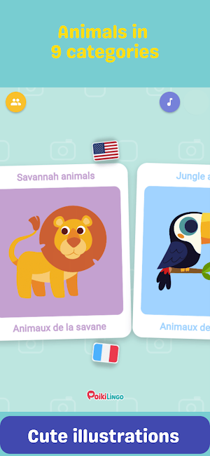 Animals Flashcards for Kids Screenshot 1