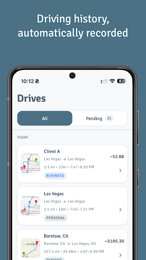 AutoMiles: Mileage Tracker Screenshot 1
