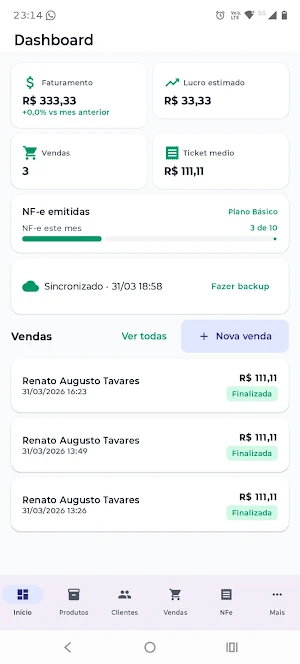 SoloERP: Vendas e NF-e Screenshot 0