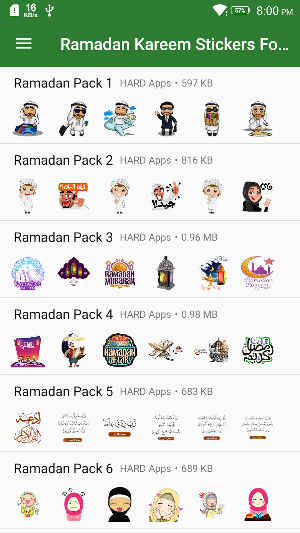 Ramadan Kareem Stickers For Whatsapp - WAStickers Screenshot 1