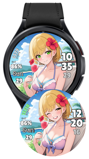 Bikini Girls Watch Face Screenshot 3