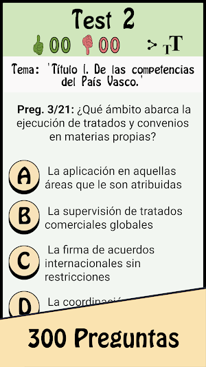 TestOpos Estatuto País Vasco Screenshot 2