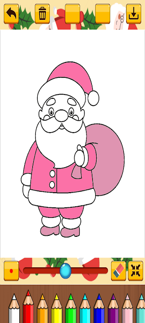 Coloring Santa Claus Screenshot 1