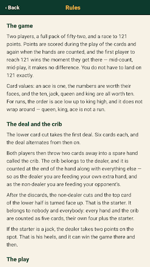 Cribbage: Learn & Play Offline Screenshot 2