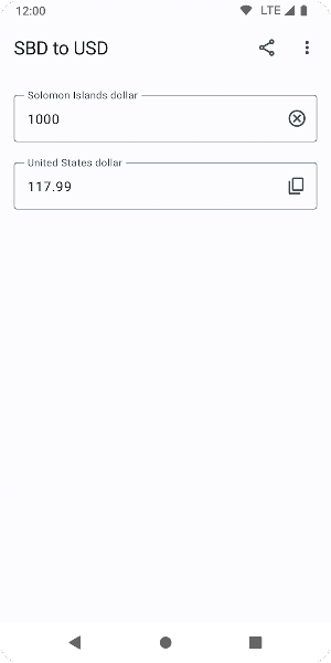 SBD to USD Screenshot 0