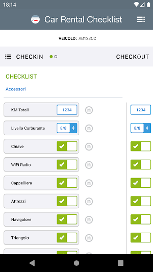 Car Rental Checklist Screenshot 0