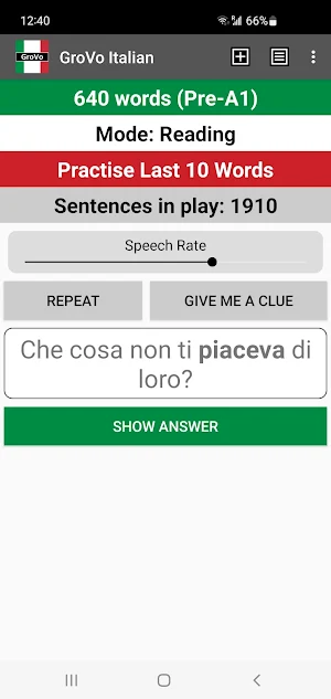 GroVo Italian Screenshot 0