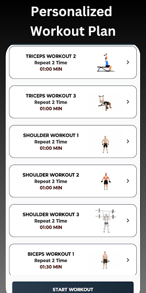 MFit:Fitness, Home Workout App Screenshot 2