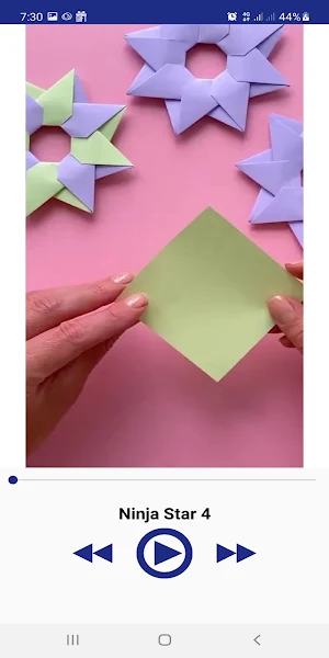 Make Origami Paper Ninja Star Screenshot 2