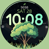 Tree Steps digital watch face