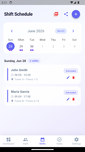 Clean Crew Manager Screenshot 2