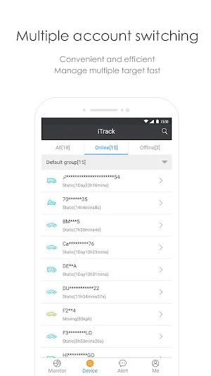 iTrack - GPS Tracking System Screenshot 1