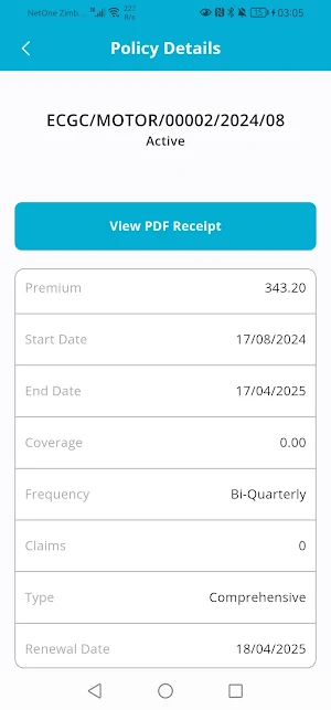 ECGC Insurance Screenshot 2