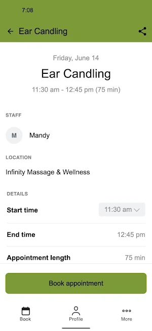 Infinity Massage Screenshot 2