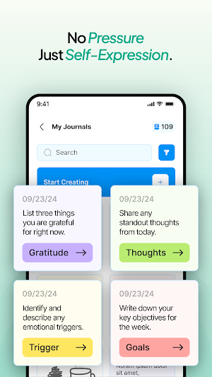 Digital Mood Log :SimpliHuman Screenshot 1
