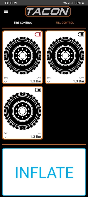 TACON - TPMS (Tire pressure) Screenshot 2