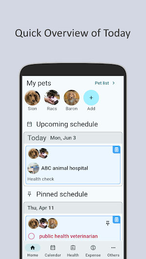 Pet Calendar /Multi-Pet Health Screenshot 1