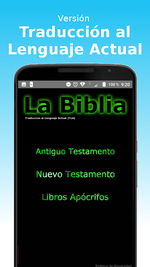 BIBLIA Traducción al Lenguaje Actual Screenshot 0