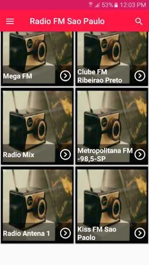 Radio FM Sao Paulo Radios de B Screenshot 1