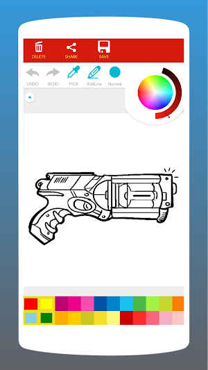 War Weapons Coloring Book Screenshot 2