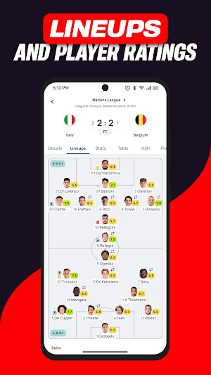 Napoleon Score - Live scores Screenshot 1