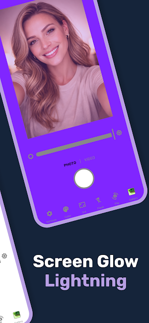 Selfie screen light glow cam Screenshot 1