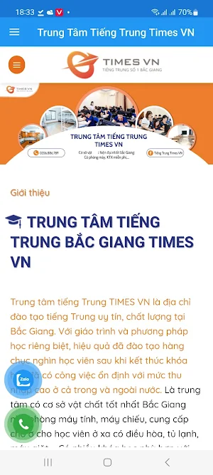 Trung Tâm Tiếng Trung Times VN Screenshot 2