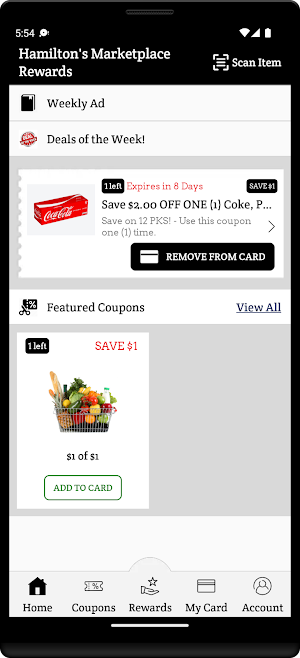 Hamilton’s Marketplace Rewards Screenshot 0