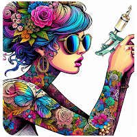 Tattoo Color By Number Games