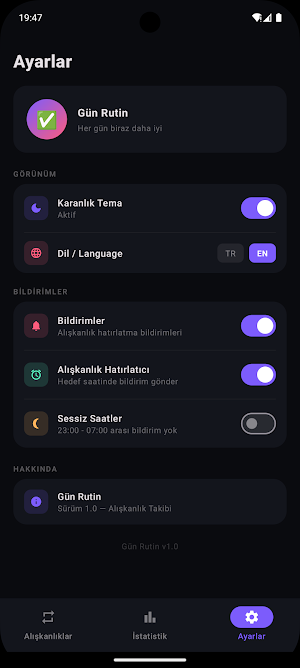 Gün Rutin - Alışkanlık Kazanma Screenshot 0
