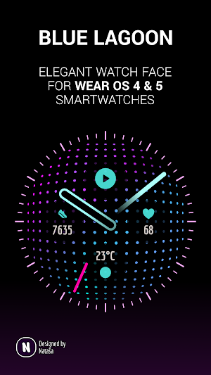 Blue Lagoon: Watch Face Screenshot 0