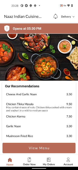 Naaz Indian Cuisine Screenshot 1