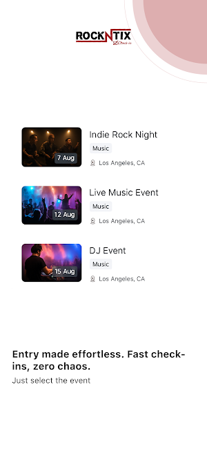 RockNTix Check-in Screenshot 0
