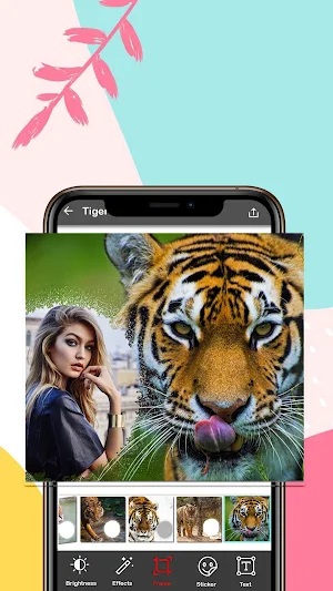 Tiger Photo Editor and Frames Screenshot 3