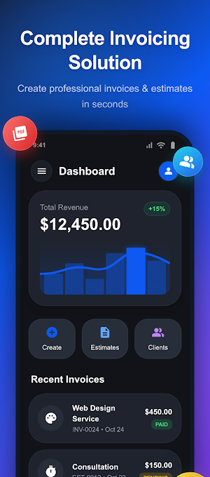 Invoice Maker: Bill & Estimate Screenshot 3