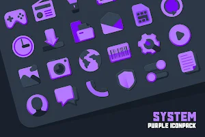 Atom Purple IconPack Screenshot 0
