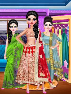 Indian Wedding Dress Up Screenshot 0