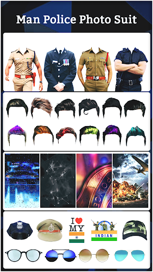 Police Photo Suit 2020 : Women & Men Police Suit Screenshot 1