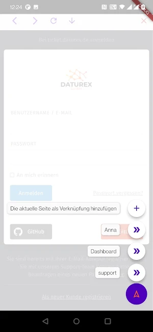 DATUREX Mobil Zammad Screenshot 3