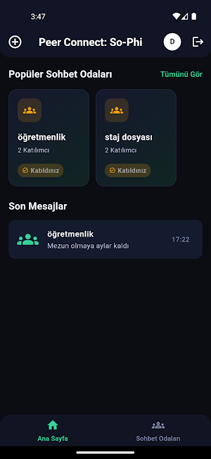 Peer Connect: So-Phi Screenshot 2