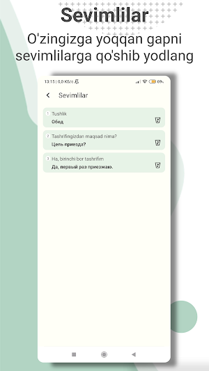 Ruscha O'zbekcha So'zlashgich Screenshot 2