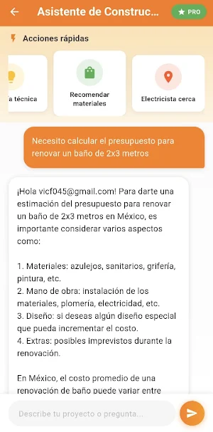 ObraFacil – Profesionales y IA Screenshot 2